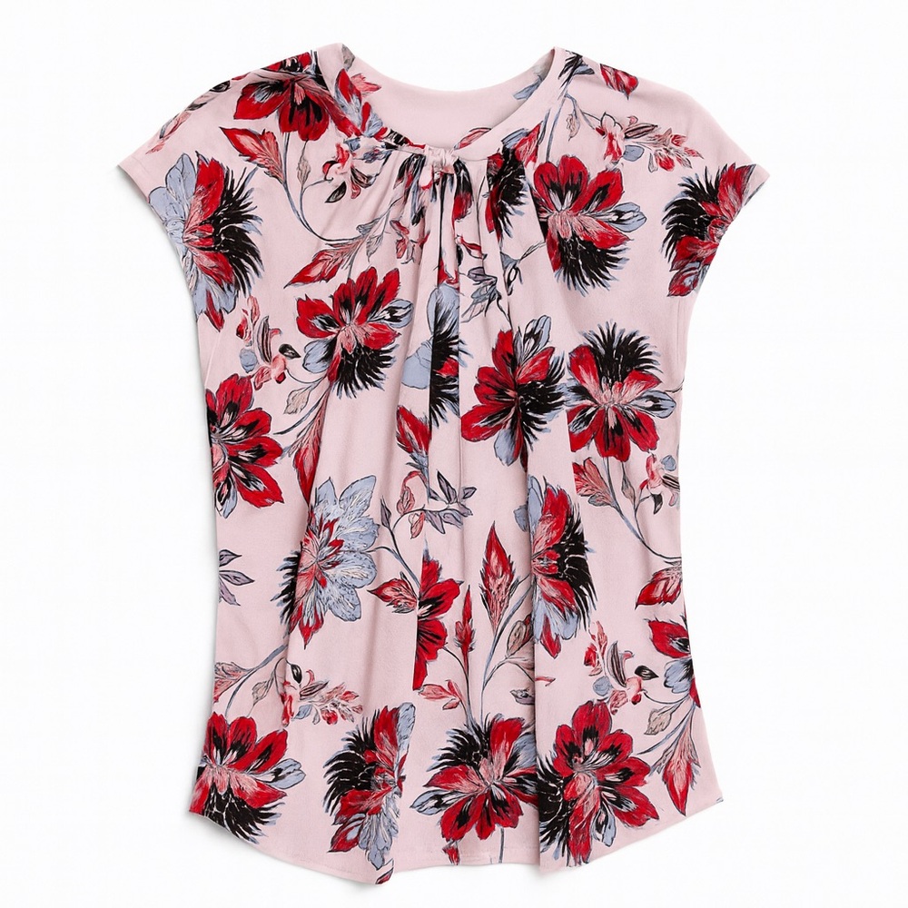 Liz Claiborne • Floral Blouse • Pink/Red • Size LP